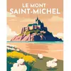 Image de Peinture au numéro : Affiche Vintage Mont Saint-Michel  - toile tendue sur châssis FiguredArt-FA10128-Y
