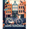 Image de Peinture au numéro : Affiche Vintage Amsterdam  - toile tendue sur châssis FiguredArt-FA10154-Y