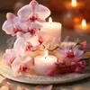 Image de Mini broderie diamant : Orchidées et Bougies  - toile tendue sur chassis FiguredArt-DP-SFA160-Y
