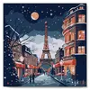 Image de Mini peinture au numéro : Noël à Paris  - toile tendue sur chassis