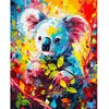 Image de Peinture au numéro : Koala Coloré Abstrait  - sans châssis en bois FiguredArt-FA10201