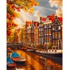 Image de Broderie diamant : Soleil à Amsterdam  - toile tendue sur chassis FiguredArt-DP-FA10237-Y