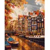 Image de Peinture au numéro : Soleil à Amsterdam  - toile tendue sur châssis FiguredArt-FA10237-Y