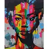 Image de Peinture au numéro : Street Art Femme  - toile tendue sur châssis FiguredArt-FA10274-Y