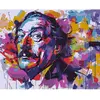Image de Peinture au numéro : Street Art Moustache  - toile tendue sur châssis FiguredArt-FA10271-Y