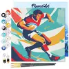 Image de Mini peinture au numéro : Affiche sportive Rugby  - toile tendue sur chassis FiguredArt-SFA261-Y