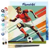 Image de Mini peinture au numéro : Affiche sportive Football  - toile tendue sur chassis FiguredArt-SFA259-Y