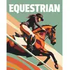 Image de Peinture au numéro : Affiche sportive Equitation  - sans châssis en bois FiguredArt-FA10285