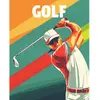 Image de Peinture au numéro : Affiche sportive Golf  - toile tendue sur châssis FiguredArt-FA10287-Y