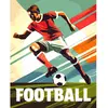 Image de Peinture au numéro : Affiche sportive Football  - toile tendue sur châssis FiguredArt-FA10286-Y