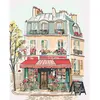 Image de Peinture au numéro : Aquarelle Café La Vie Douce - toile tendue sur châssis FA10529-Y