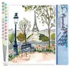 Image de Peinture au numÃ©ro : Aquarelle Jardin de Paris - sans chassis en bois