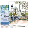 Image de Peinture au numéro : Aquarelle Jardin de Paris - Toile tendue sur châssis FA10524-Y