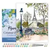 Image de Peinture au numÃ©ro : Aquarelle Jardin de Paris - Toile tendue sur chÃ¢ssis