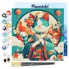 Image de Mini Peinture au numÃ©ro : Chat Princesse Japonaise - toile tendue sur chÃ¢ssis