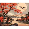 Image de Peinture au numéro : Grues et Vue sur le Mont Fuji - toile tendue sur châssis FA10552-Y