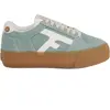 Image de Baskets plateforme en daim femme Faguo Walnut Bleu 38 F25CF0201-BLU87