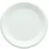 Image de Lot de 25 petites Assiettes 100% biodégradables RONDES blanches 18cm ˜, BLANCHES 2492BL