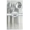 Image de Boite ménagère GOURMET 24 couverts plastique design, blanc/Argent 2528AR