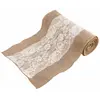 Image de Chemin de table Jute avec centre dentelle FM3083na