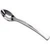 Image de Paquet de 50 mini-Cuillères 10cm plastique effet inox 712AR