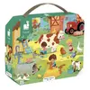 Image de Puzzle 24 piÃ¨ces : valisette : une journÃ©e Ã  la ferme