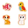 Image de 4 puzzles Evolutifs 2 à 5 pièces : animaux de compagnie Janod-J07115