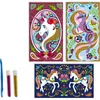 Image de Cartes à pailleter Licornes Les ateliers du calme