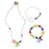 Image de Kit créatif : 3 Bijoux perles en bois arc-en-ciel à créer Janod-J07936