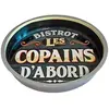 Image de PLATEAU métal rond 33,5cm Bistrot Les Copains cd5750