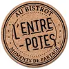 Image de Plaque en bois et liège L'ENTRE POTES ronde  ˜ 28cm CD7092