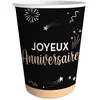 Image de Lot de 6 Gobelets Anniversaire HAPPY Party 25cl CD7326