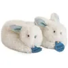 Image de Coffret chaussons hochet Mon tout petit lapin bleu (0-6 mois)