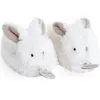 Image de Coffret chaussons de naissance lapin hochet beige (taille 16-18)