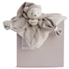 Image de Doudou plat Ours Collector taupe J’aime mon Doudou
