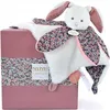 Image de Doudou plat pétale Lapin Boh'aime (27 cm)