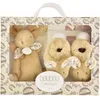 Image de Coffret Chaussons et Doudou Beige Lapin Doudou