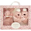 Image de Coffret Chaussons et Doudou Rose Lapin Doudou