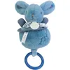 Image de Peluche musicale Lapin Doudou bleu (20 cm)