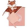 Image de Doudou attache-sucette Mina marron (22 cm)