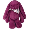 Image de Peluche Lapin Fleurette Prune (35 cm)