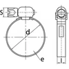 Image de Collier de serrage bande perforée w4 pss 1 boîte(s) de 10 pièce(s) collier bande perforée  w4 pss13 40-60mm colliers à vis sans fin (serflex) ajourée