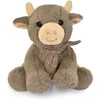 Image de Peluche petite vache foulard (14 cm)