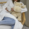 Image de Peluche L'Hippo + plaid écru