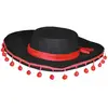 Image de Chapeau espagnol noir et rouge FETE-8430022