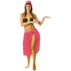 Image de Jupe Hawaï en raphia rose, 60 cm 86551810PPRO