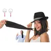 Image de Cravate satin noire adulte FETE-3336