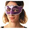 Image de Masque carnaval violet métallisé FETE-87378