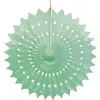 Image de Eventail alvéolé vert menthe 53 cm 50258PPRO