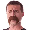 Image de Moustache Kéké Marron 862203BRPPRO